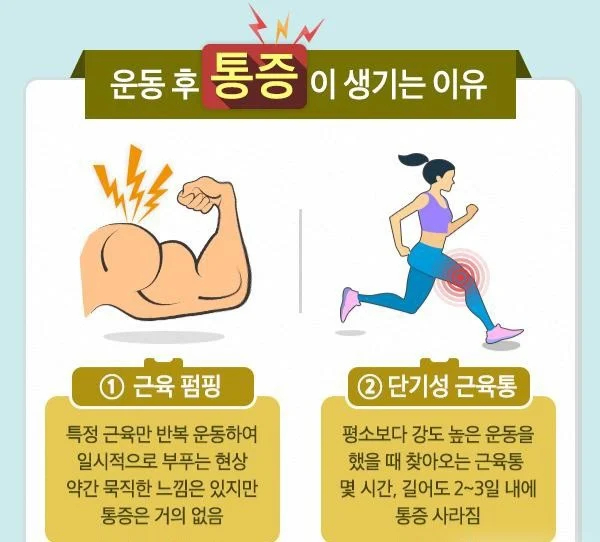운동 후 찾아오는 근육통