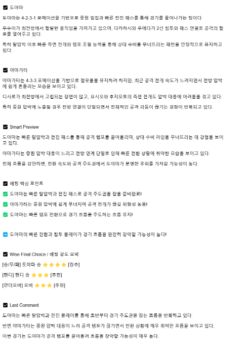 2025년 04월 29일 카탈레 도야마 몬테디오 야마가타 해외축구 분석 및 중계 올스티비