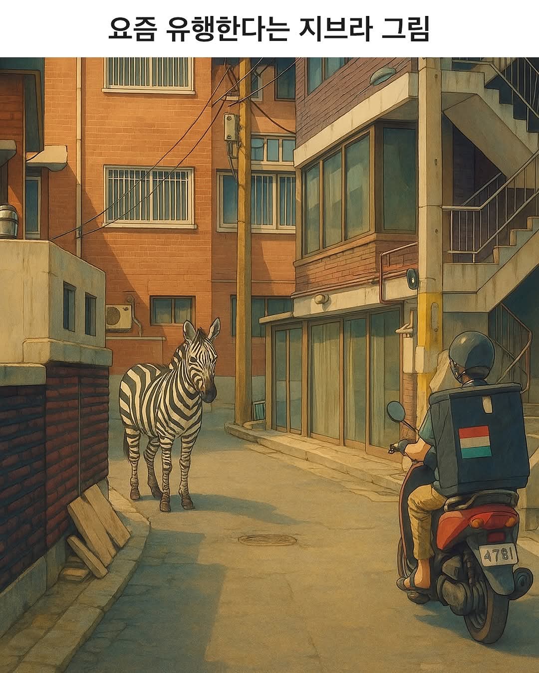 요즘 유행한다는 지브라 그림 