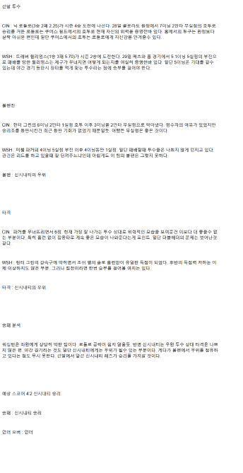 2025년 05월 04일 신시내티 워싱턴 MLB 중계 및 분석 올스티비