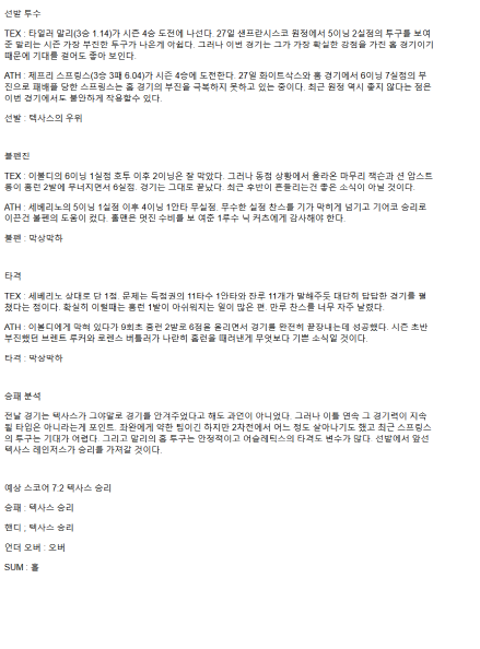 2025년 05월 02일 텍사스 애슬레틱스 해외야구 중계 및 분석 올스티비