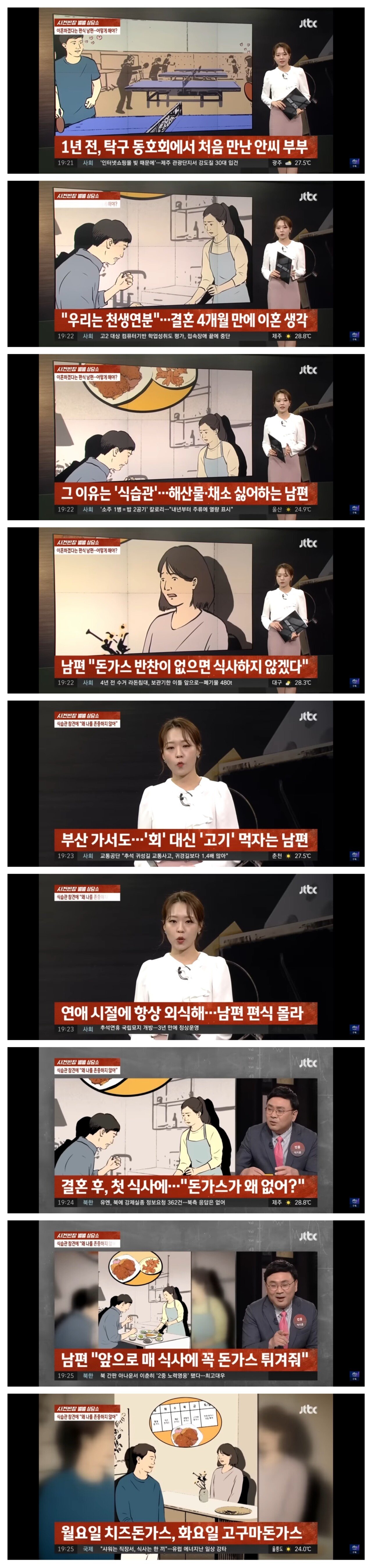 돈까스 때문에 이혼 위기...