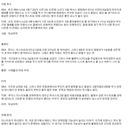 2025년 05월 11일 시애틀 토론토 해외야구 분석 및 중계 올스티비