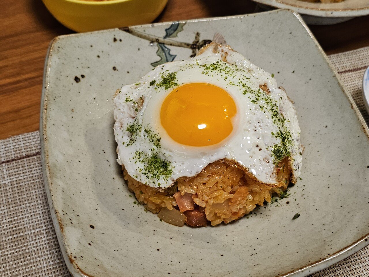 주말 저녁 김치볶음밥 만들어 봤습니다