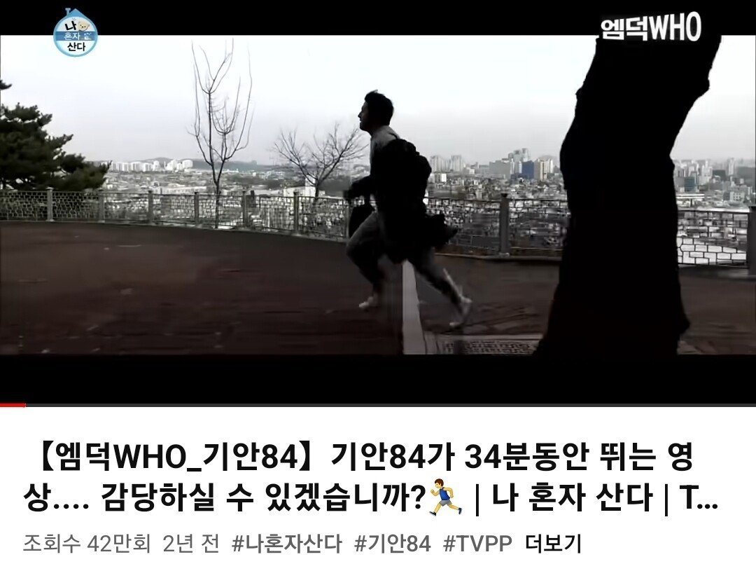 사람 한 명 살렸던 기안84 영상