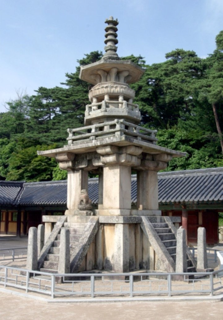 다보탑을 본 아주머니 반응