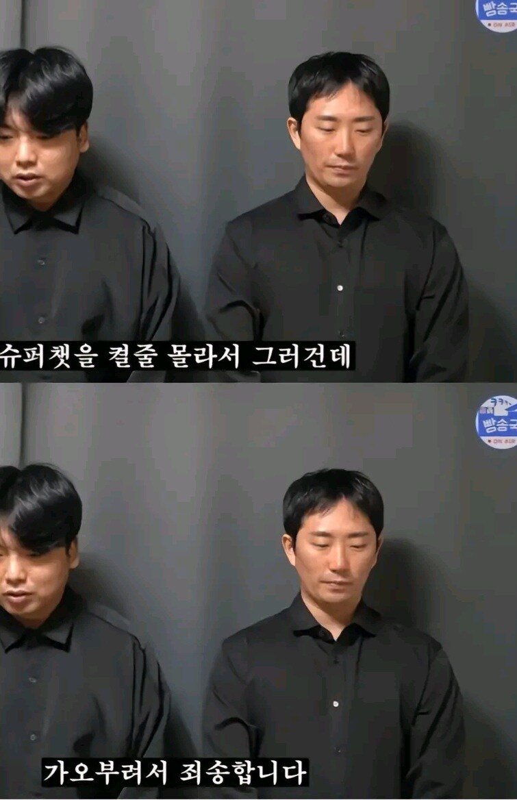 어느 개그맨의 사과사유