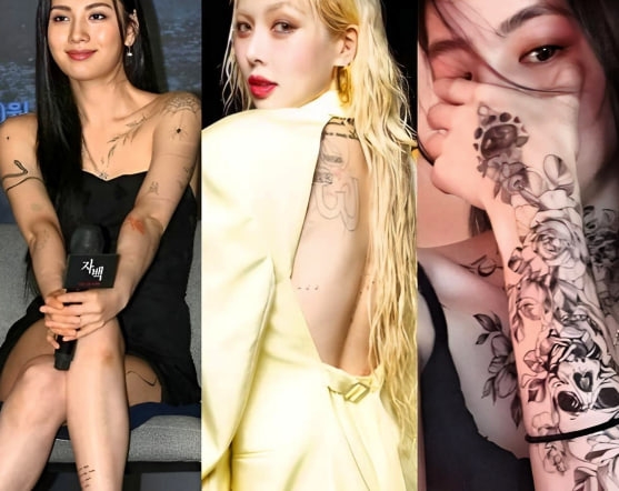 트렌드  연예인들  문신 제거 중