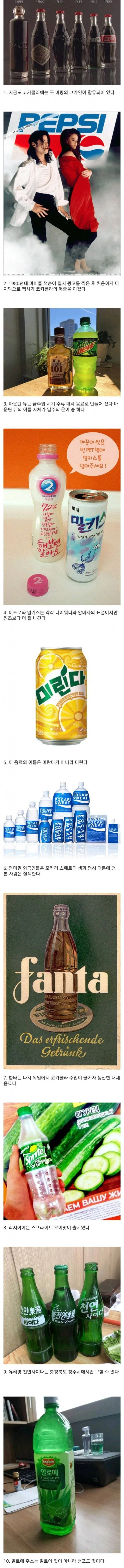 음료에 관한 TMI 10가지