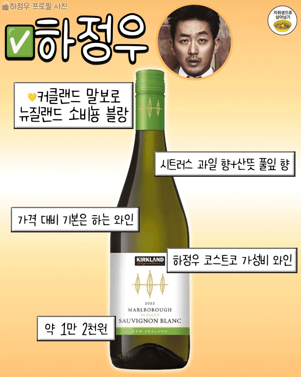 연예인 픽 1~3만원대 와인리스트