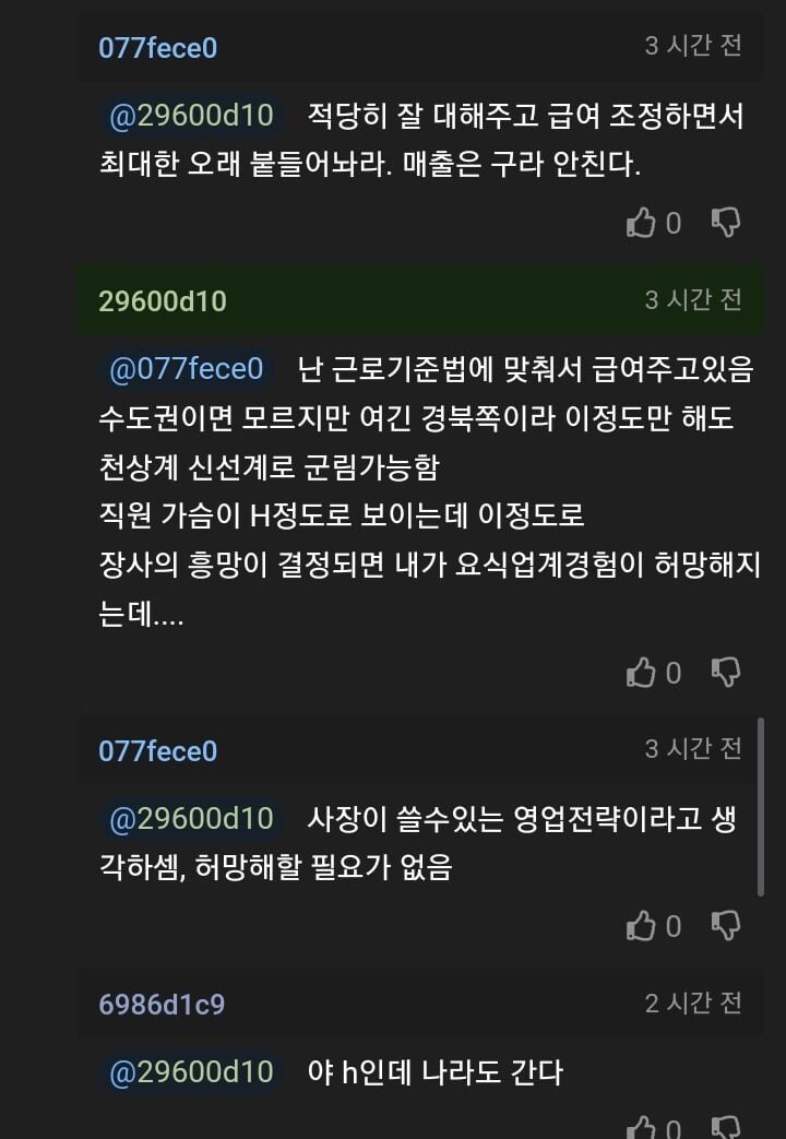 여직원 때문에 쌓아온 장사 경험이 부정당한 사장