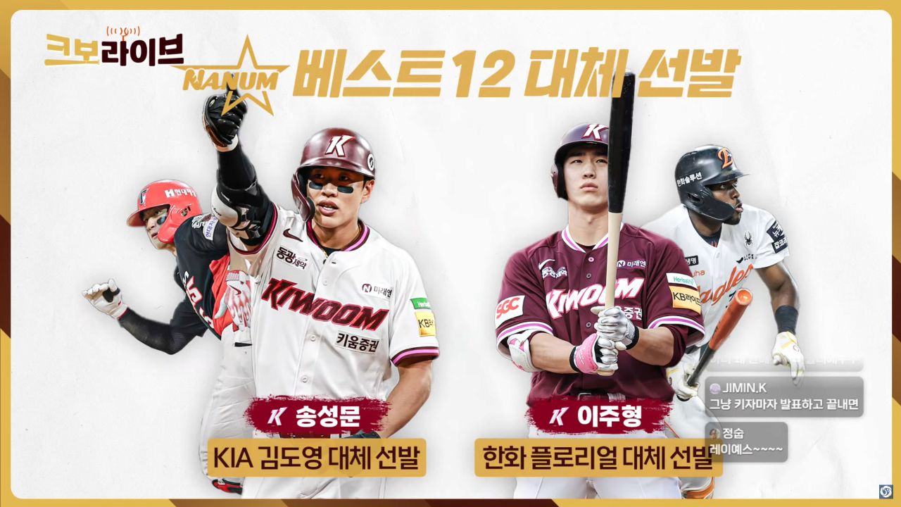 2025 KBO 올스타전  부상 대체 선수 발표