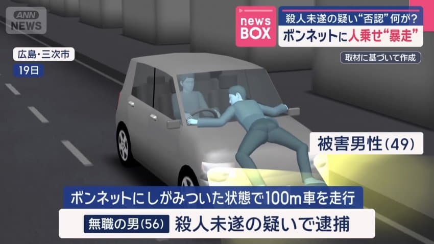 선진 운전문화 Jap...본네트에 사람 매달고 광속 질주