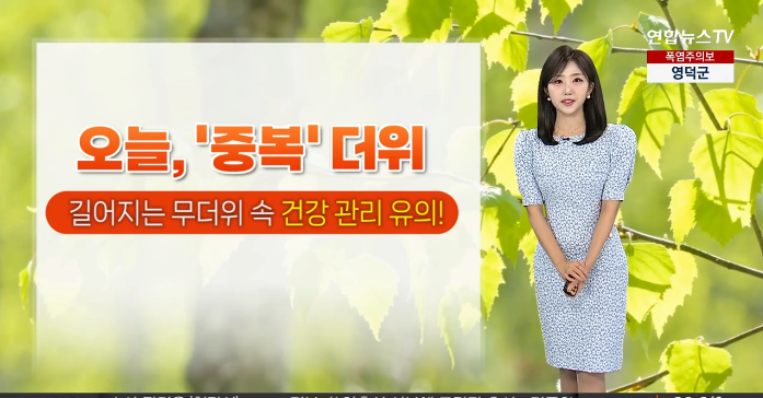 전국 99% 폭염특보  주말까지 찜통 확정