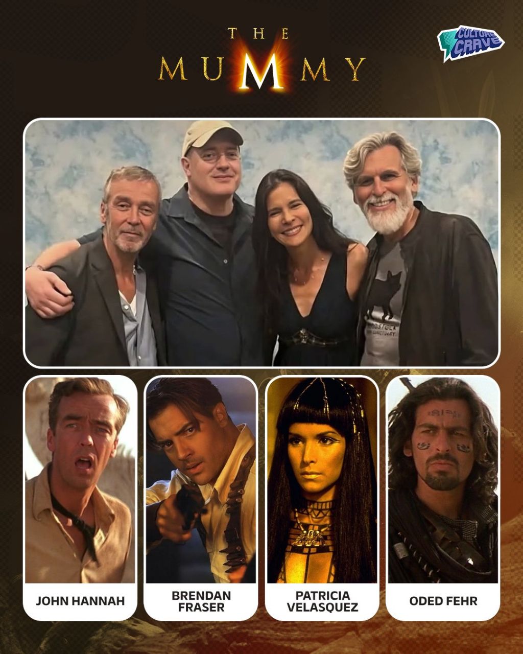 영화 미이라(The Mummy) 25주년 기념으로 재회한 배우들