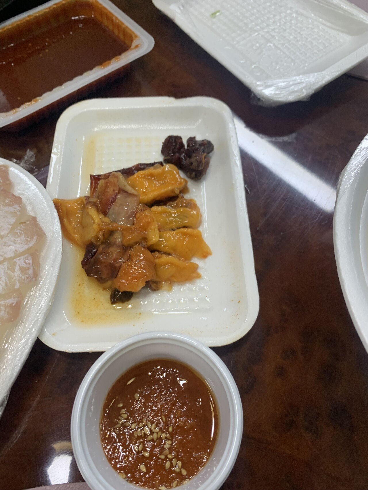물회. 도다리세꼬시. 광어. 멍개