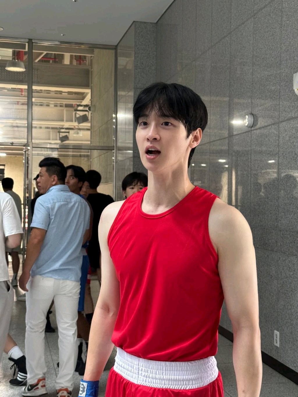 복싱대회 참가한 배우 장동윤