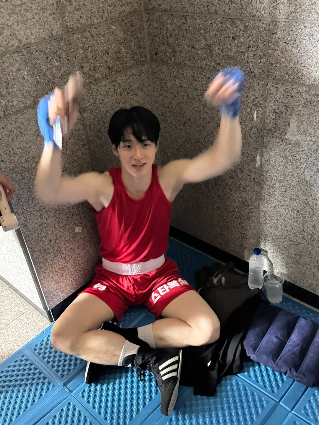 복싱대회 참가한 배우 장동윤