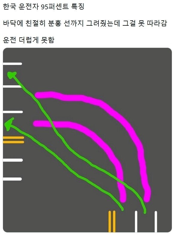 우리나라 운전자 열에 네다섯은 제대로 안지키는거