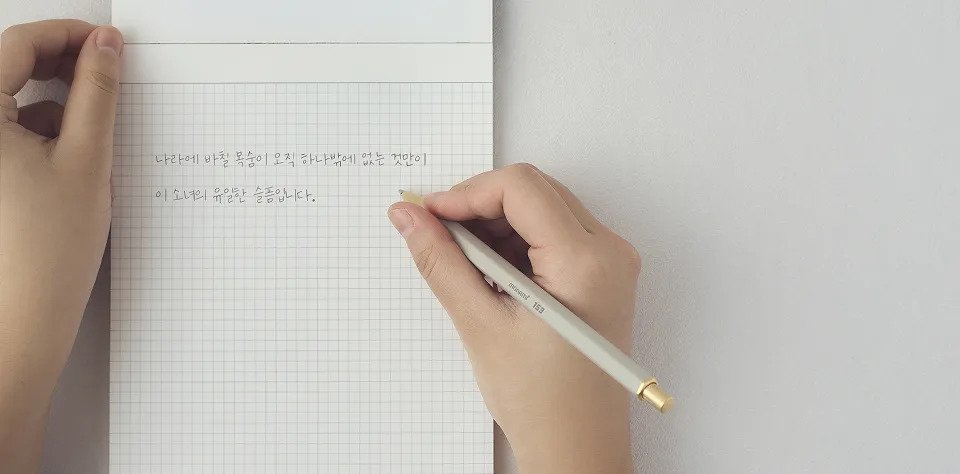 모나미의 광복 80주년 기념 볼펜