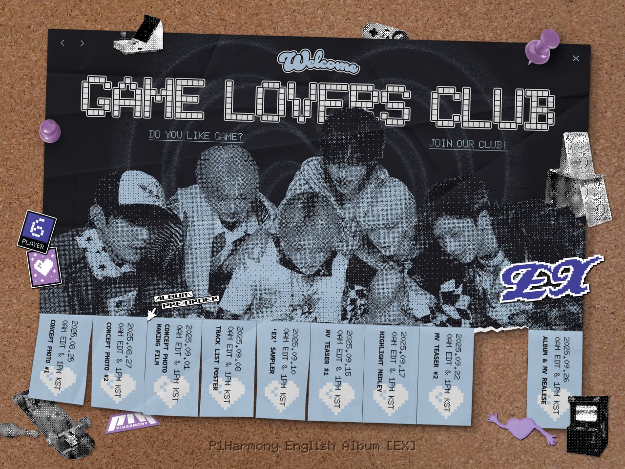 P1Harmony 첫 영어 정규앨범 EX 9월 26일 발매
