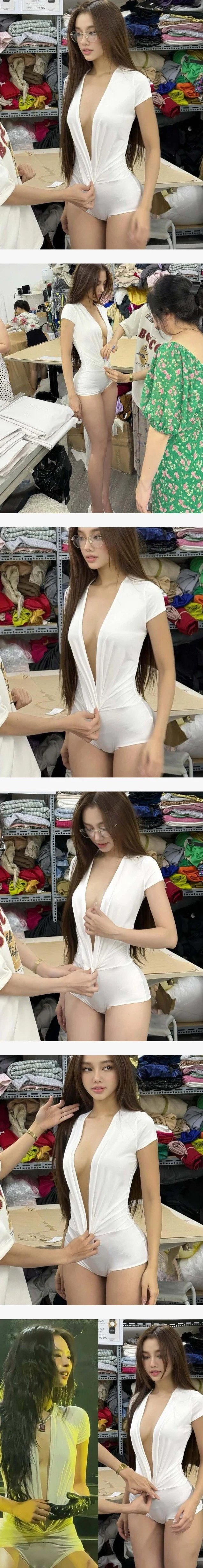 제니 스타일 따라 입은 여성