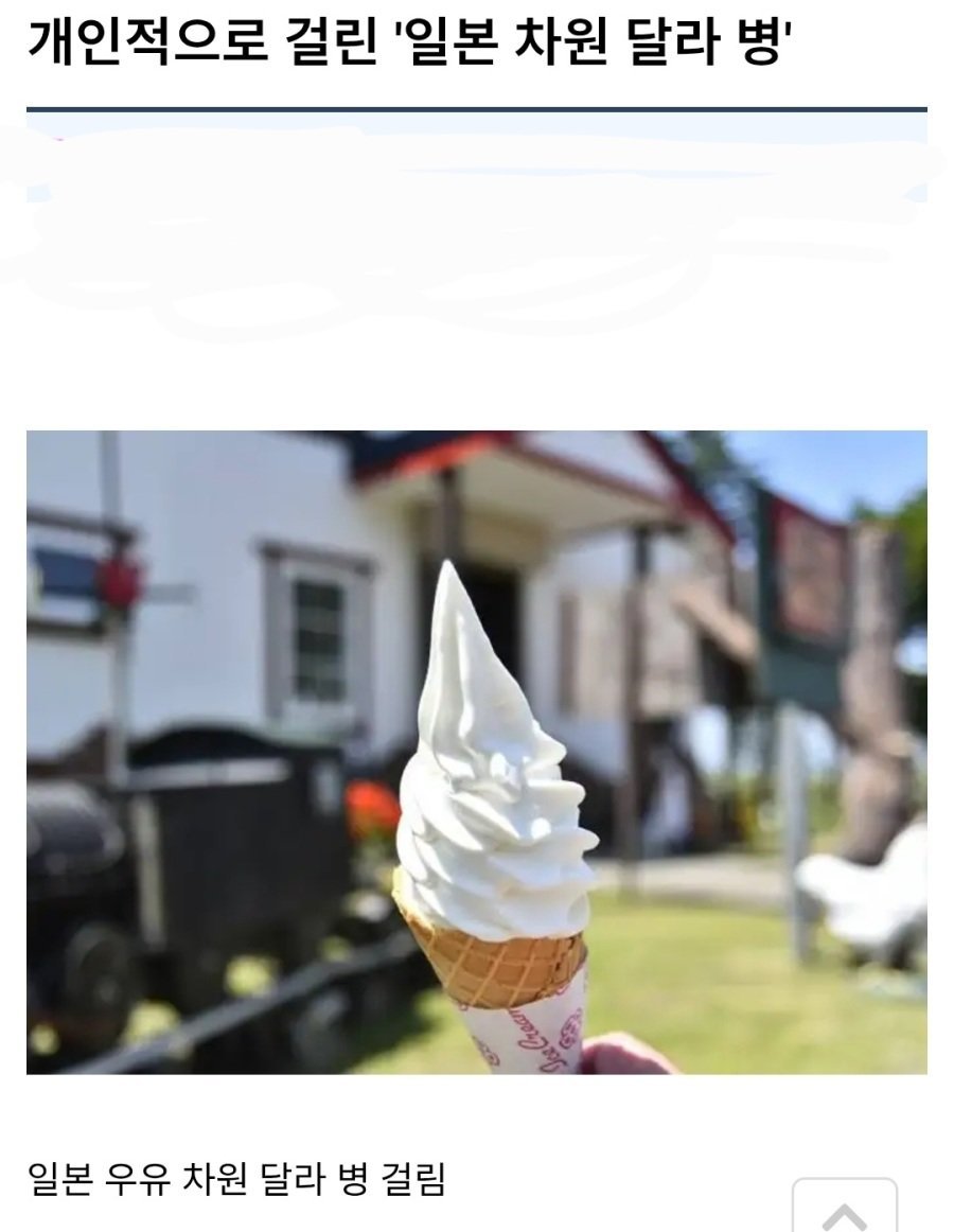 개인적으로 걸린 일본은 차원 달라병