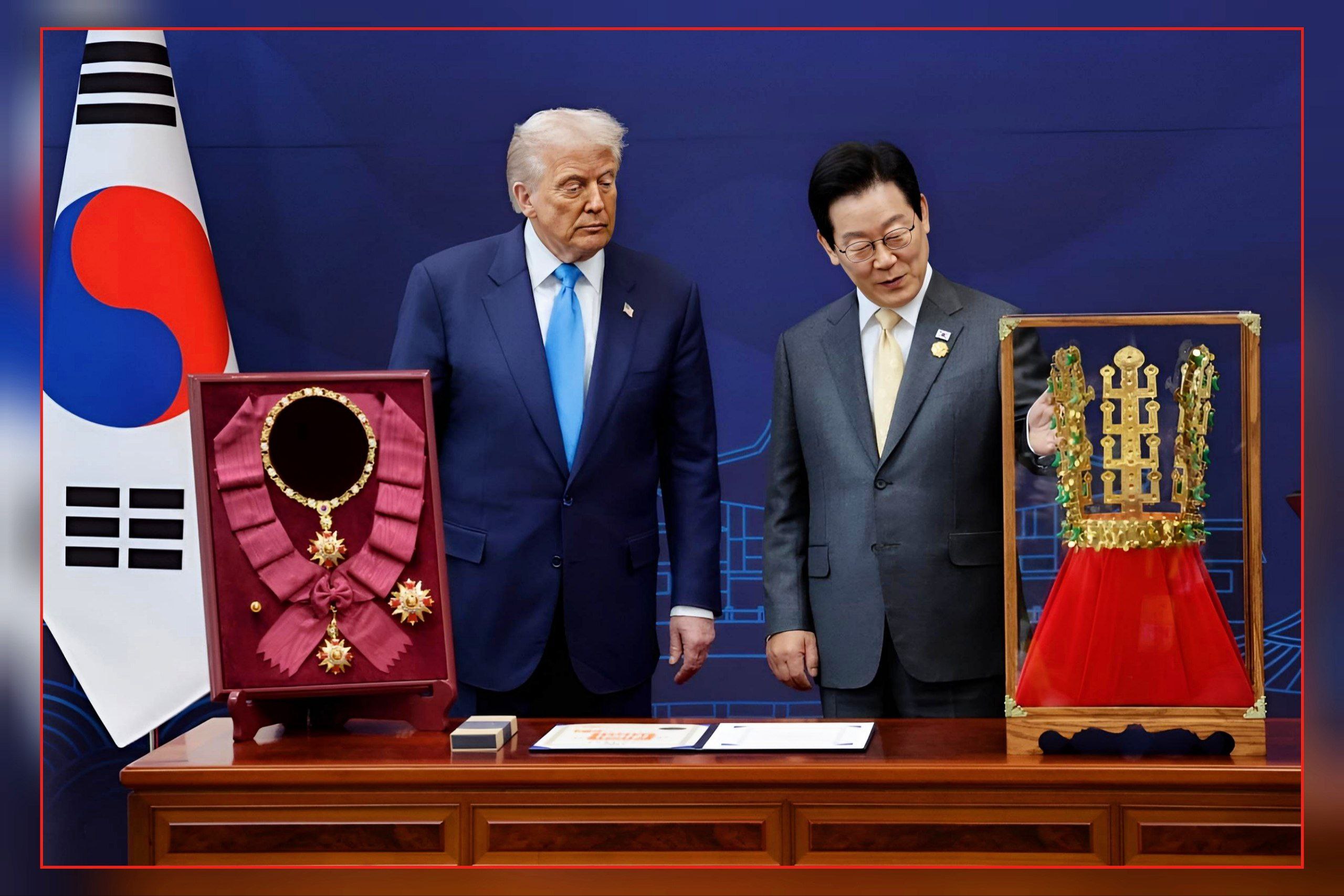 한국 대통령이 미국 대통령에게 전달한 선물