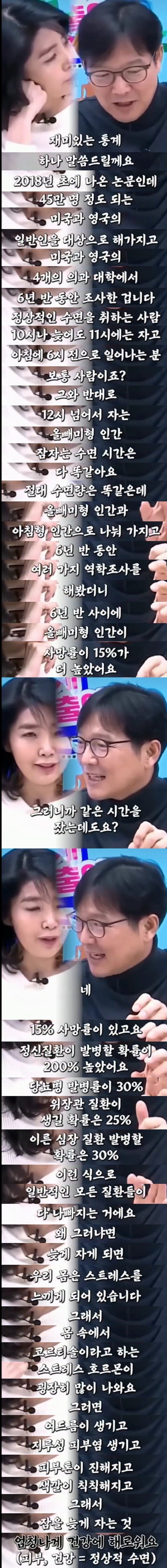 밤 11시 이전에 자는게 좋다는 연구 결과