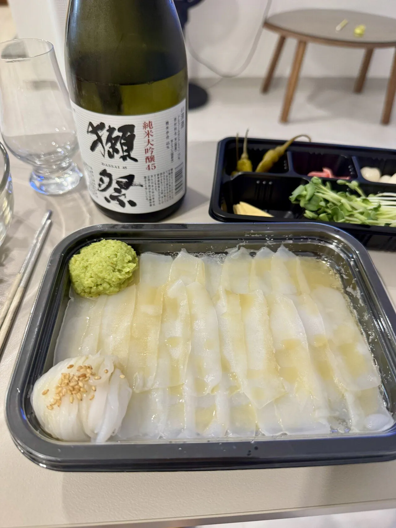 대포 한치회 랑 사케~~