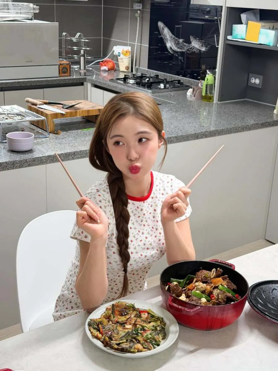 요리하는 이다혜 치어리더