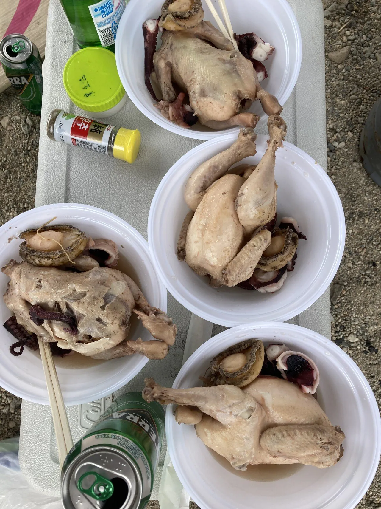 찐 야전 캠핑