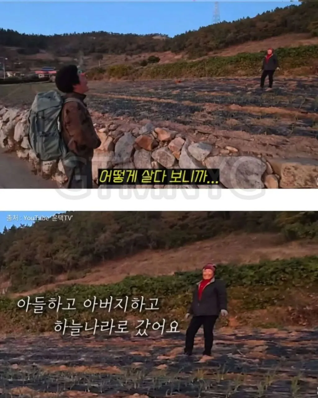 길가다 우연히 만난 일하시는 시골 어머니