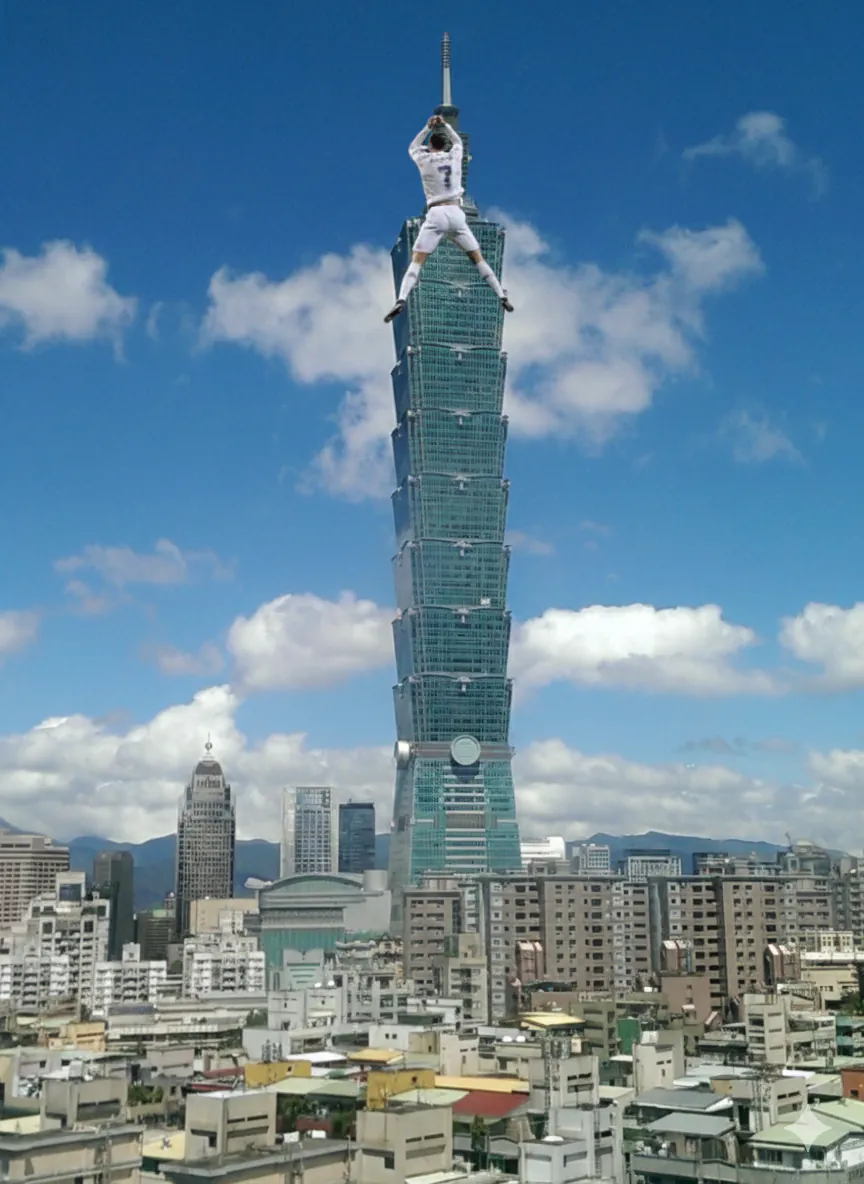 우리 날두형은 한번에 올라가