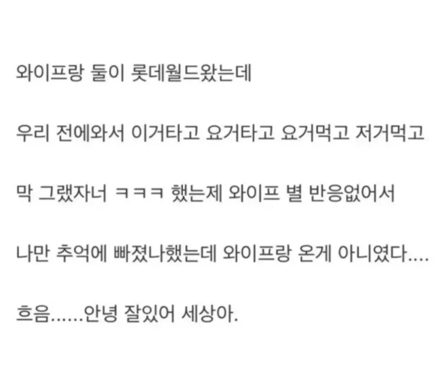 롯데월드 대참사 ㄷㄷ
