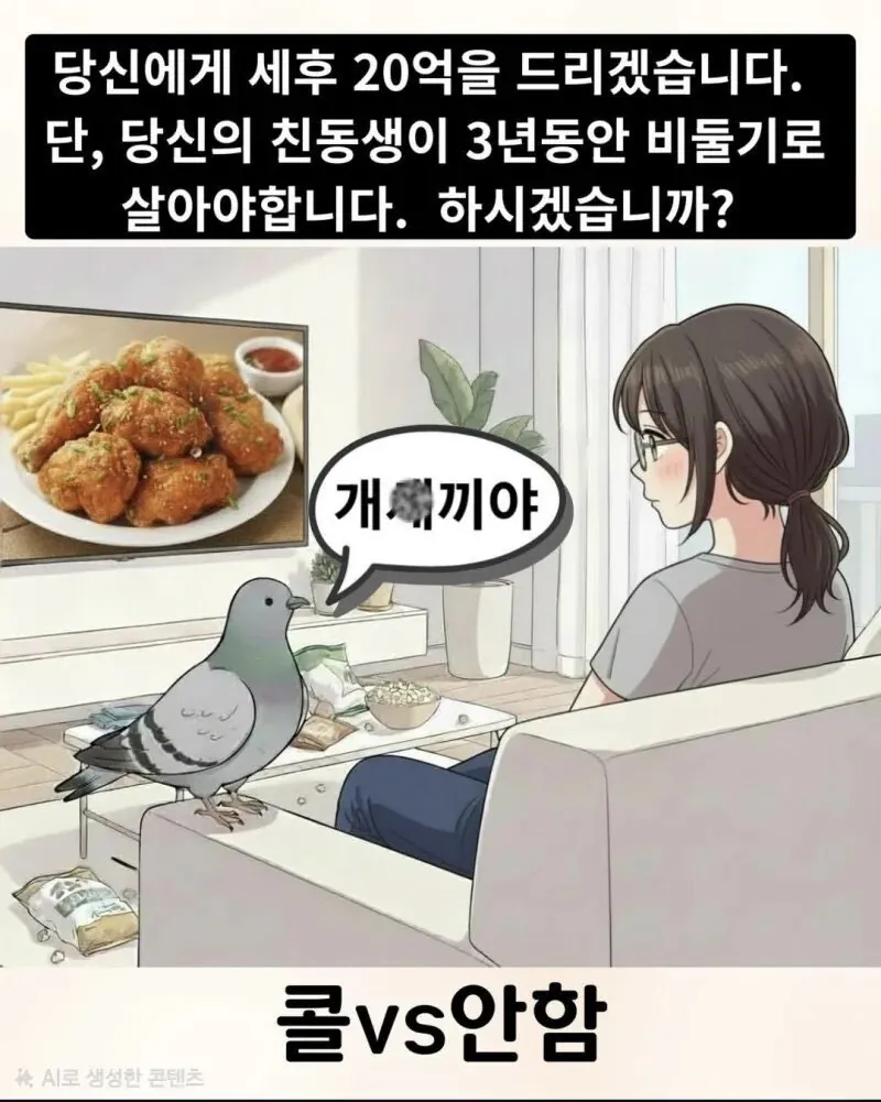 당신에게 세후 20억을 드리겠습니다.