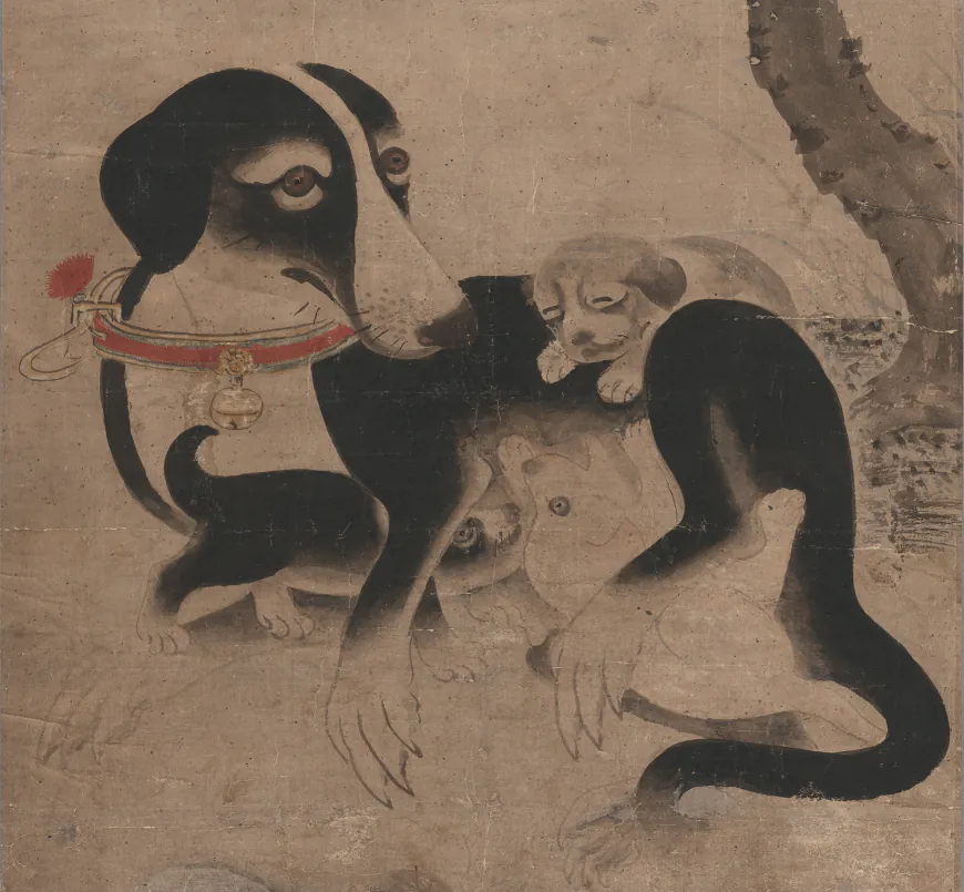 조선시대 개와 강아지 그림