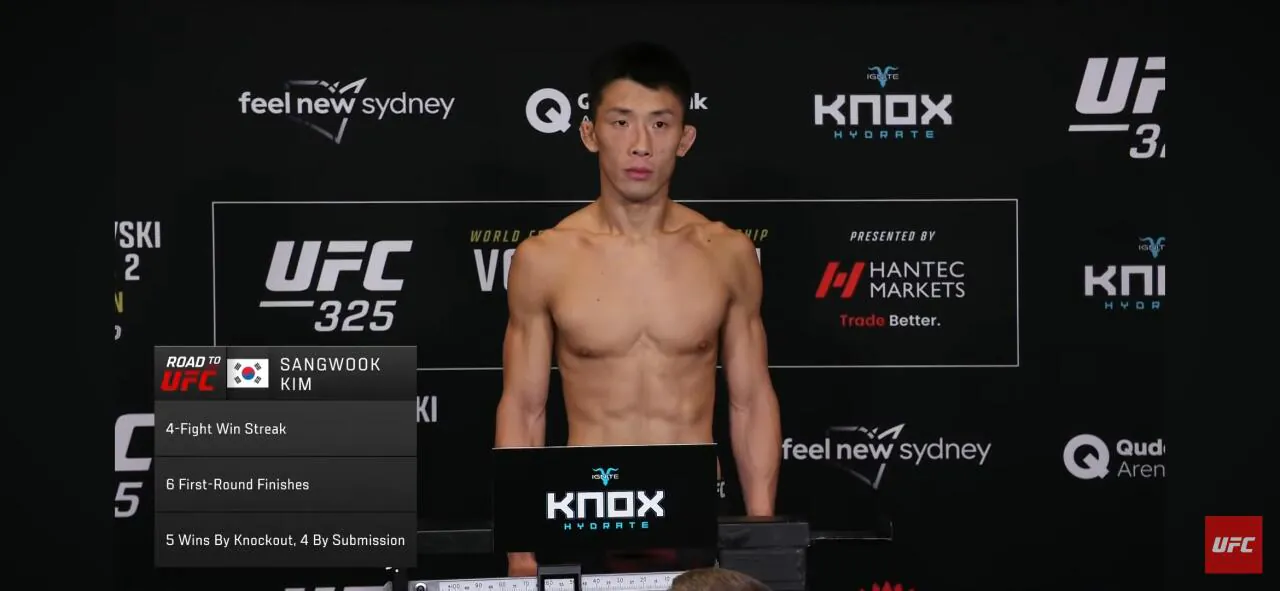 김동현 제자 김상욱 UFC 계체 통과 ㅅㅅ