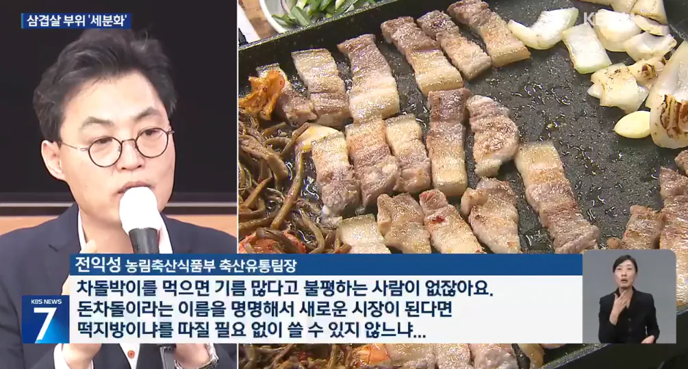 삼겹살 부위, 더 세분화될 예정