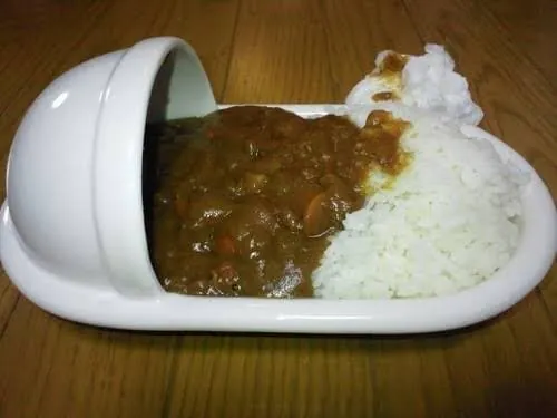 보자마자 식욕이 확 사라지는 카레 비주얼