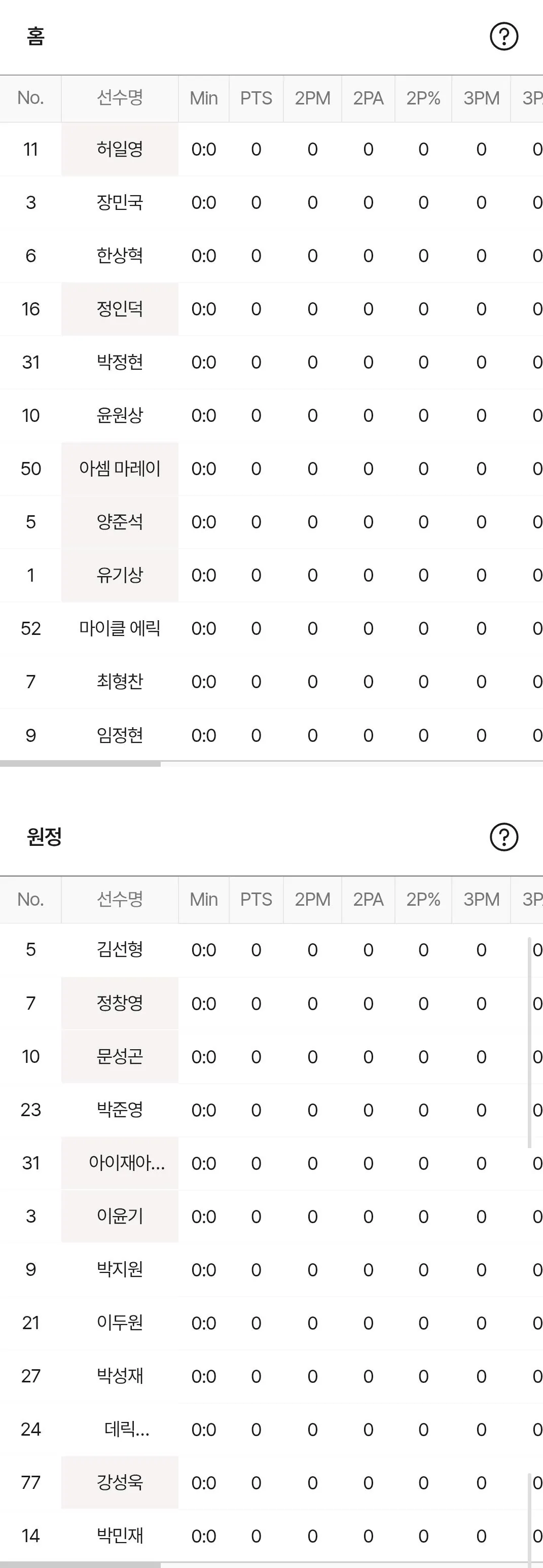 LG KT 라인업