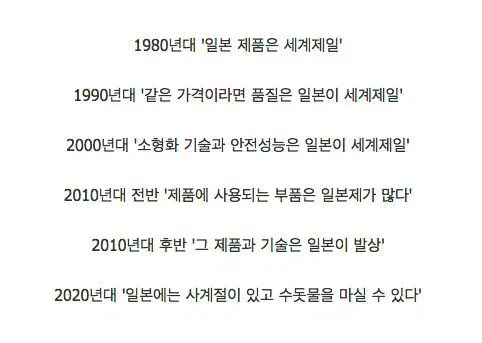 시대별 일뽕 레파토리의 변천사
