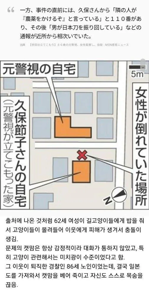 캣맘을 베어버린 사무라이