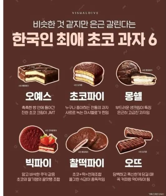 호불호 좀 갈리는 초코 과자들