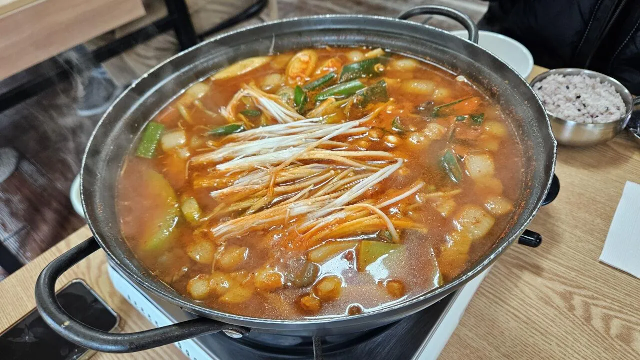점심 두부찌개